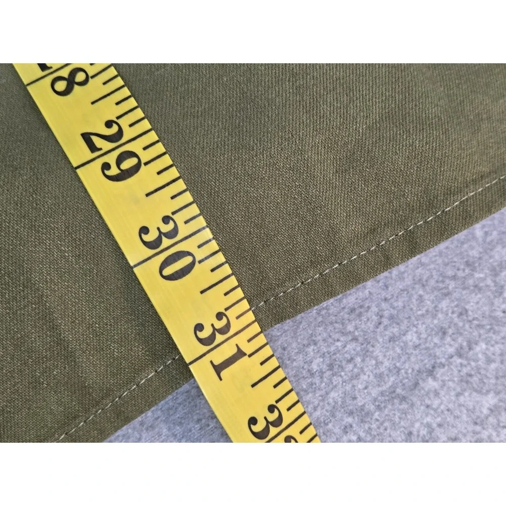 Levis Mens XL‎ Shirt Relaxed Fit Olive Green Safari Flap Pockets Cowboy Western